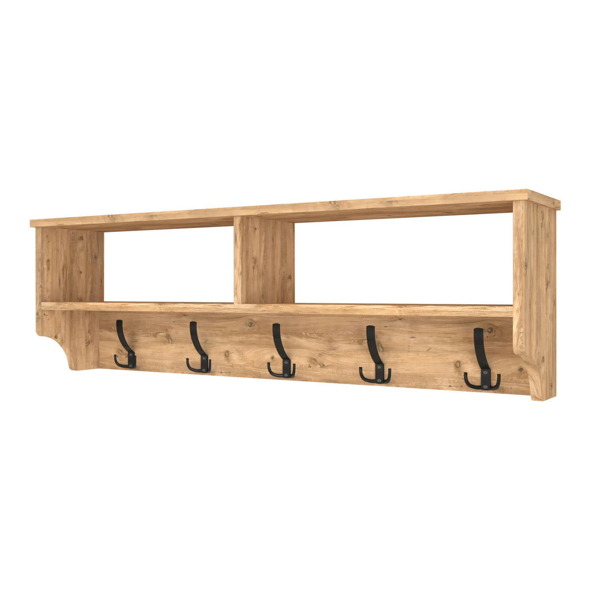 WANDGARDEROBE Åstorp - Eichefarben, Holzwerkstoff (120/37/22cm) - [en.casa]