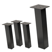 TISCHBEINE 4er Set I-96GRAD-Design H:42 cm Dunkelgrau 8x8 cm - Dunkelgrau, Metall (8/42/8cm) - ML-DESIGN