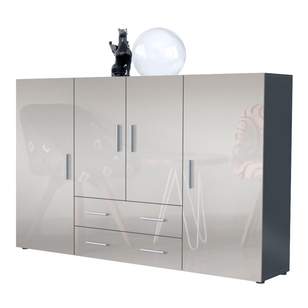 Vladon Highboard Sand 166x106x35 cm