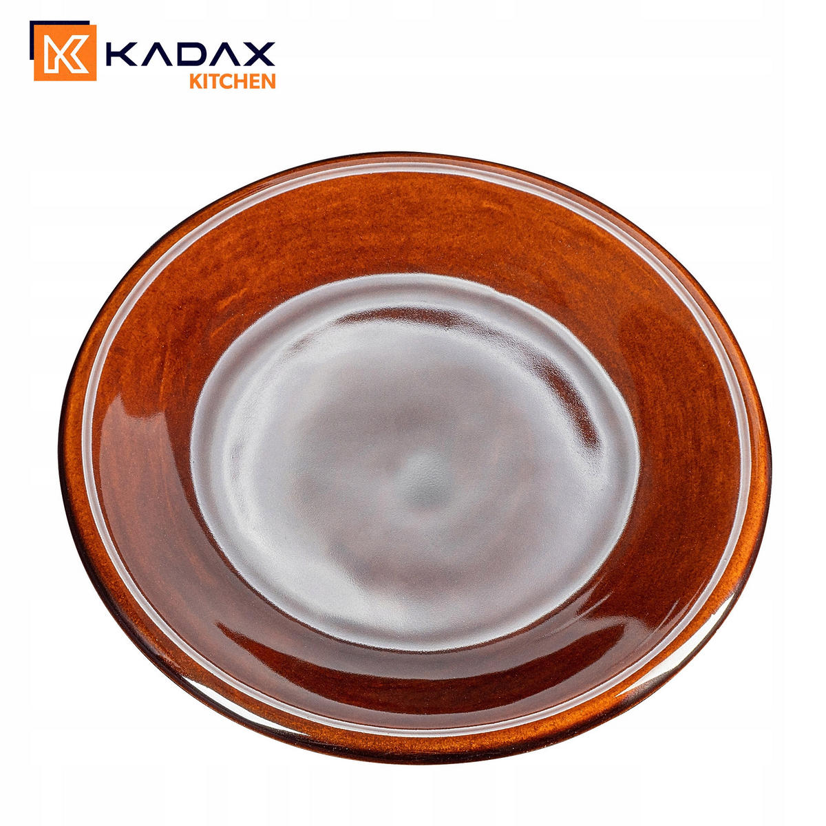 KADAX Dessertteller 19 cm für Kuchen, Steingut, Braun - Braun, Stein (19/2/23.5cm) - KADAX
