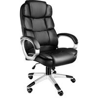 BÜROSTUHL Jonas, einstellbare Wippfunktion, schwarz - Schwarz, Textil (70/123/71cm) - tectake