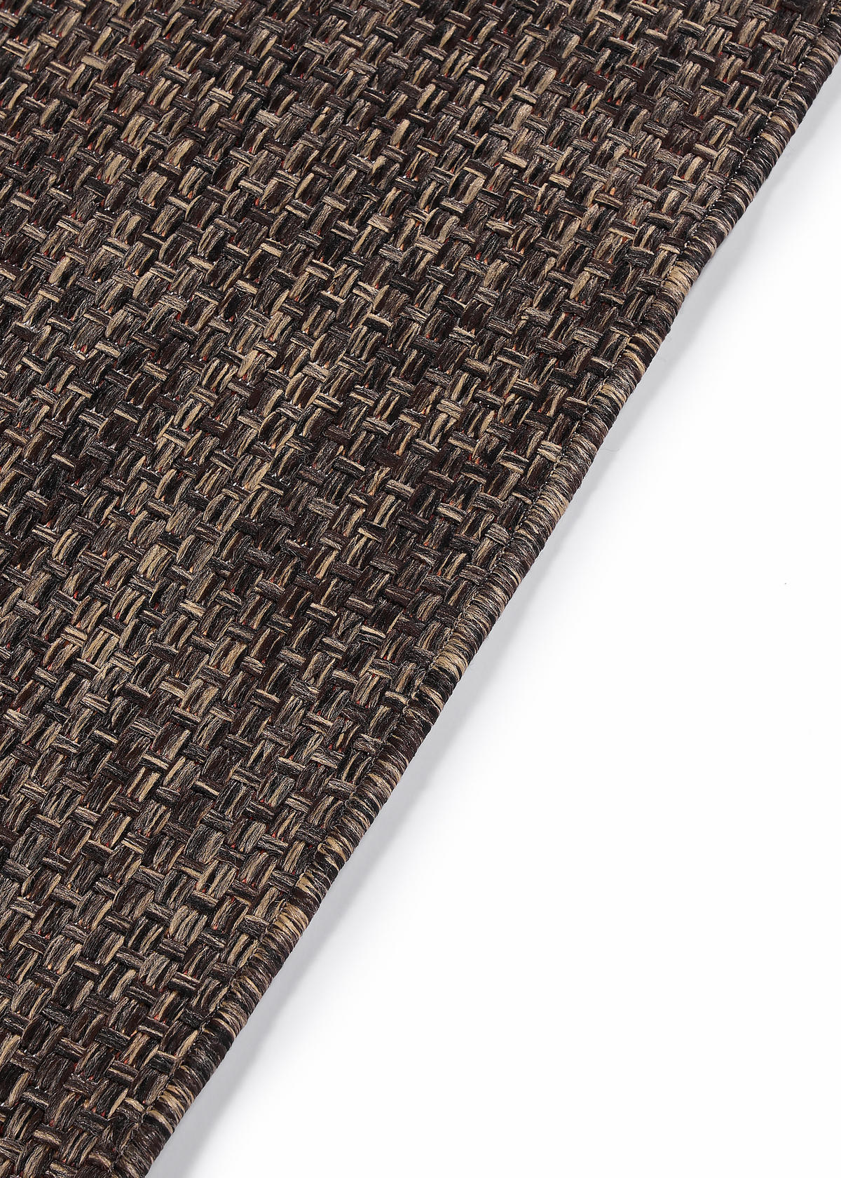 TEPPICH YUCANA Dunkelbraun Outdoor Flachgewebe 180/250 cm - Dunkelbraun, Textil (180/250cm) - Tapiso