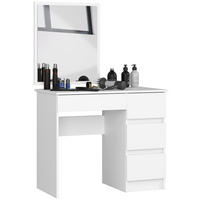 KOZMETIČNA MIZA s ogledalom - bela, leseni material (90/142/50cm) - RAUMHIRSCH FURNITURE
