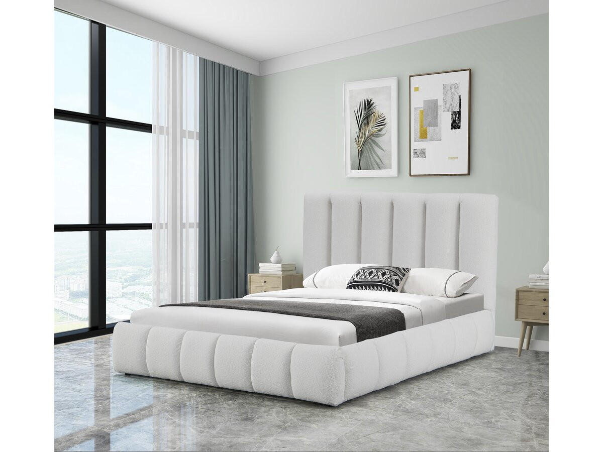 BETT annie weiss - Weiß, Holz/Textil (140/190cm) - Habitat Garten