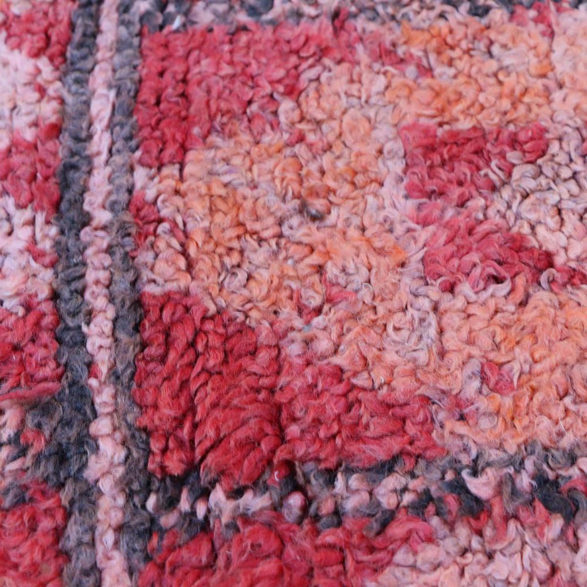 BERBERTEPPICH aus reiner Wolle 182x 335 cm - Rot, Naturmaterialien (182/335cm) - AFK Living