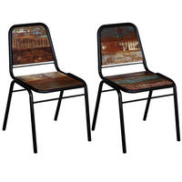 ESSZIMMERSTÜHLE 2 Stk. Altholz Massiv 44*59*84cm - Multicolor, Holz (44/84/59cm) - ZMH