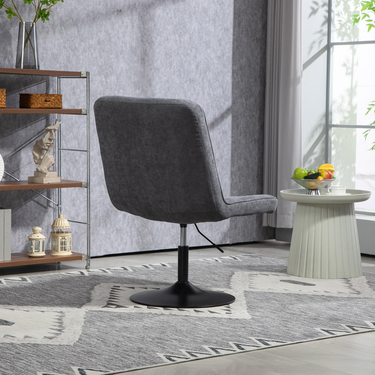 LOUNGESESSEL HENRY Grau - Grau, Textil (62.5/102/76cm) - SVITA