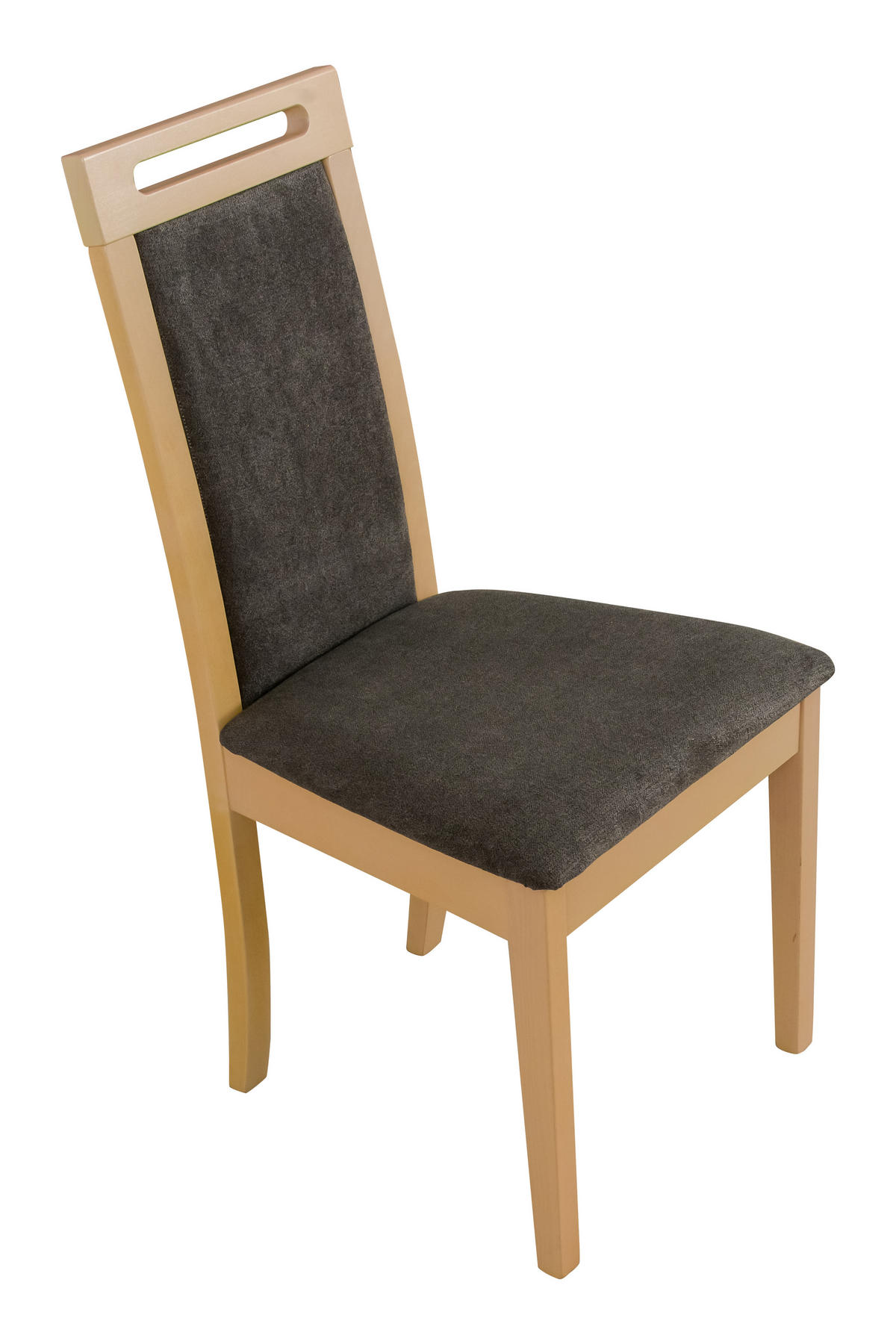 STUHL 2 er ROMA 6, sonoma - Dunkelgrau/Sonoma Eiche, Holz (45/96/41cm) - Leaf Design