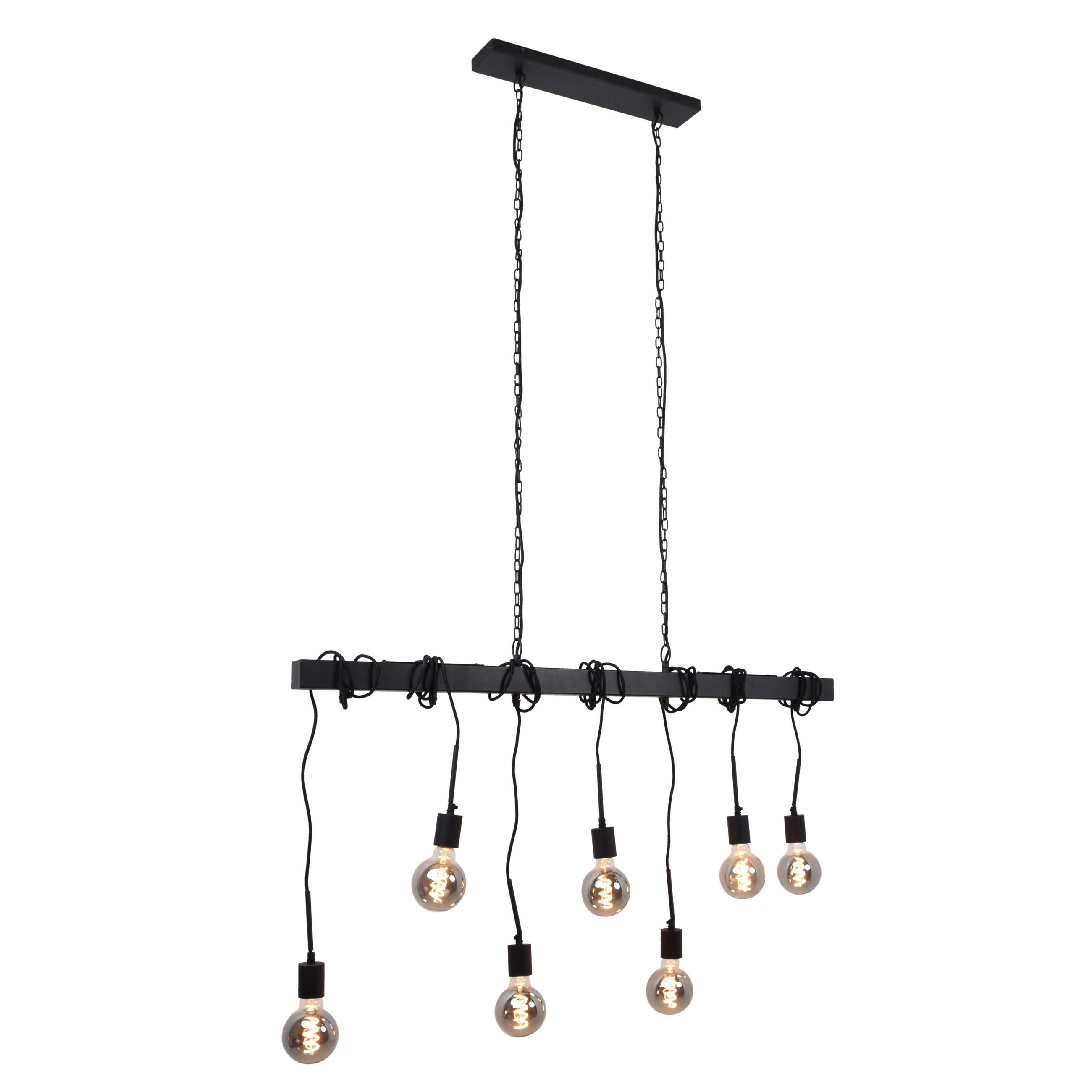 HANGELAMPE Blox Schwarz - Schwarz, Metall (10/120/150cm) - Urban Interiors