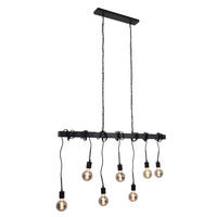 HANGELAMPE Blox Schwarz - Schwarz, Metall (10/120/150cm) - Urban Interiors