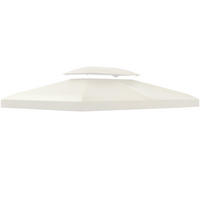 ERSATZDACH für Pavillon DE-05915 3/4 m Cremeweiß - Creme, Textil (400/20/300cm) - ComfortXL