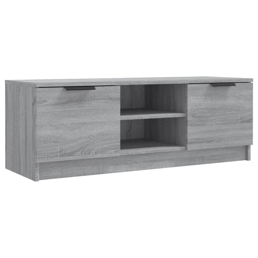 vidaXL Lowboard Silbereichen 102x36.5x35 cm