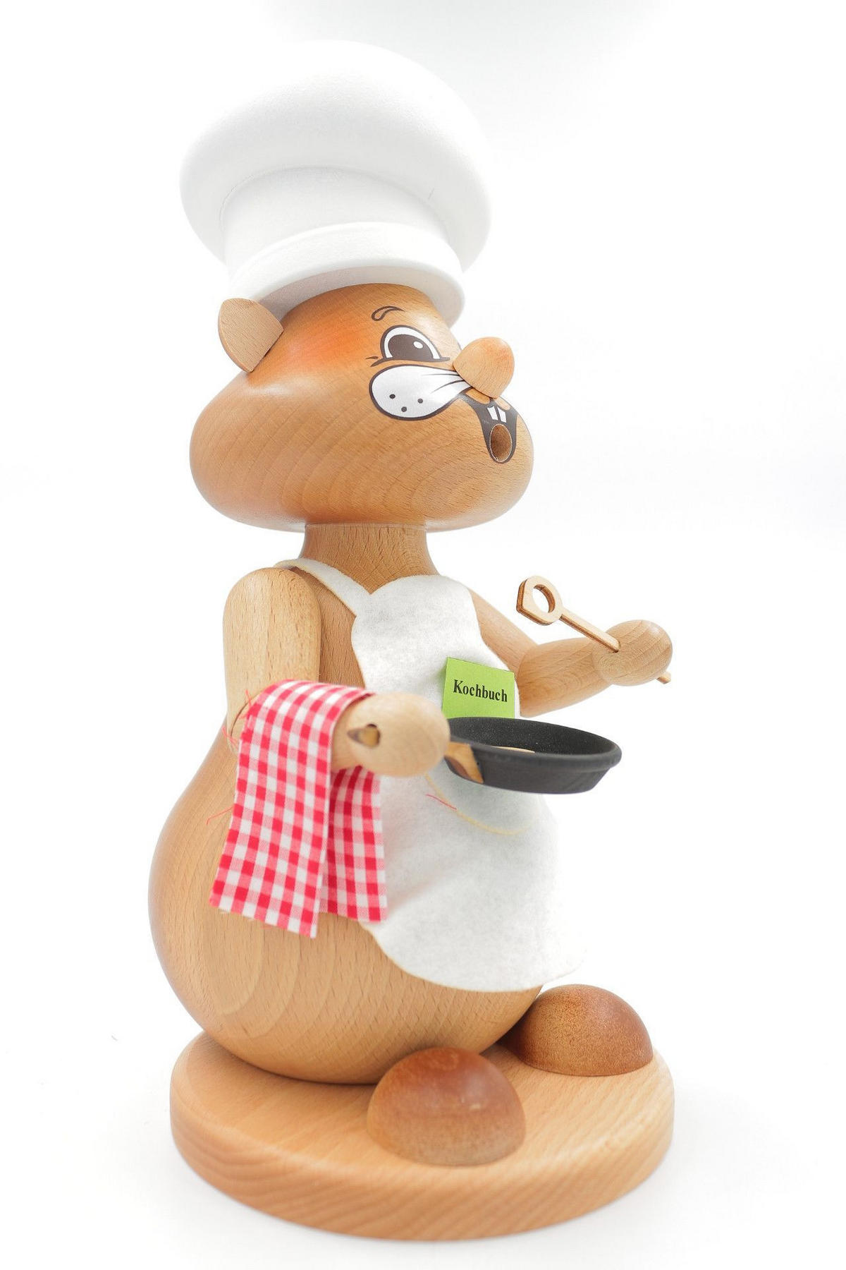 RAUCHFIGUR Hamster Koch 24 cm - Multicolor, Holz (15/1/0.1cm)