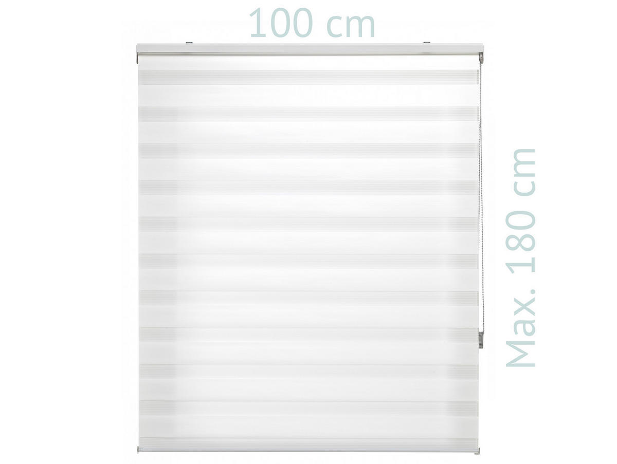 ROLLO Polyester Transluzent Cream 100x180 - Creme, Textil (100/180/1cm) - Purline
