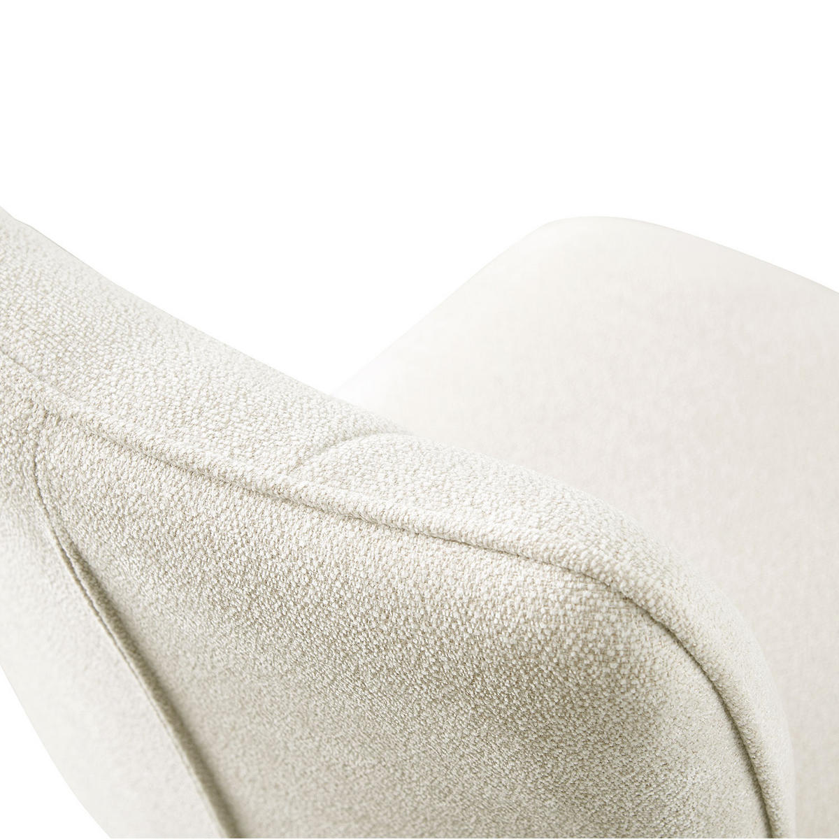 STUHL NELE Creme 2 Stück - Creme, Textil/Metall (46/85/60cm) - B&D Home