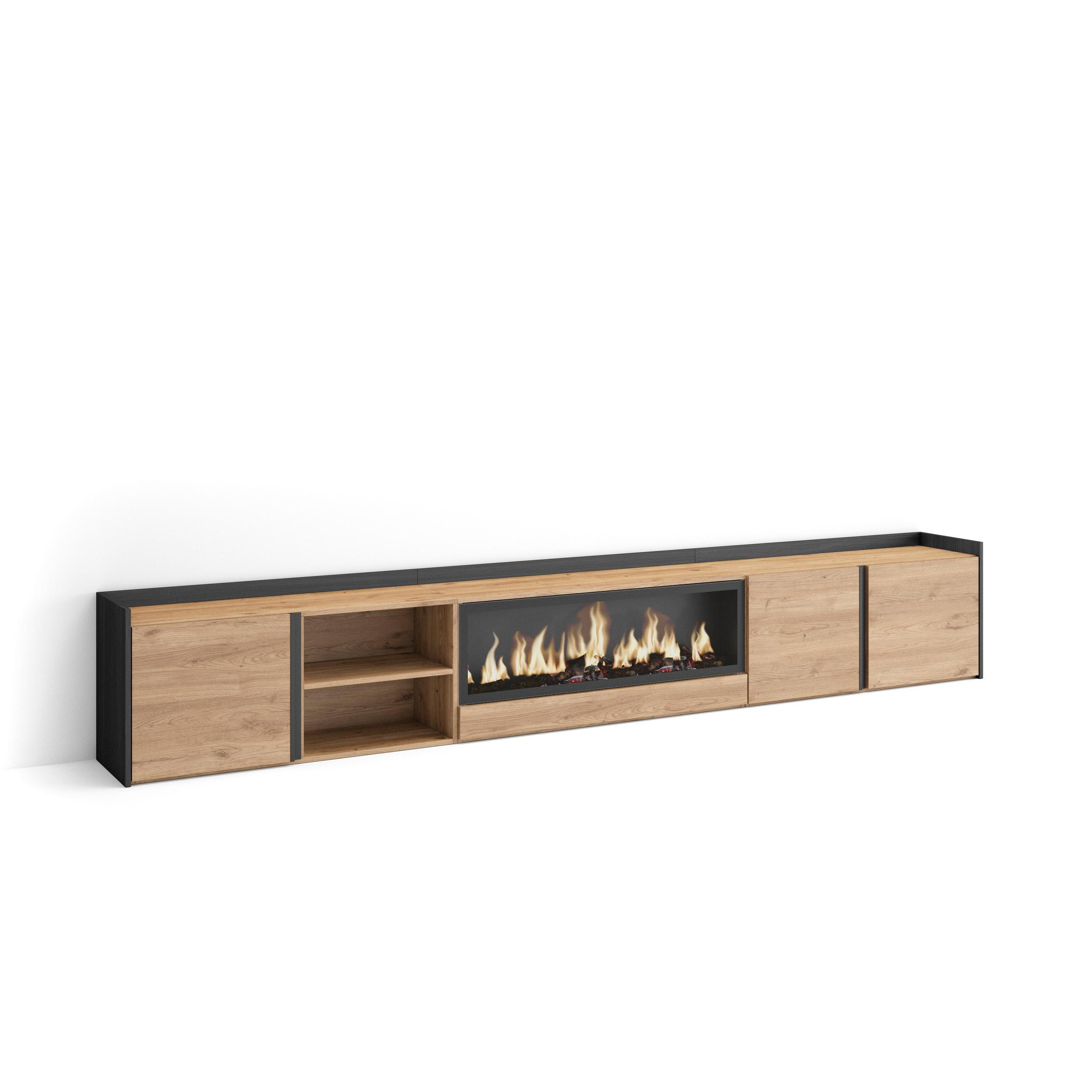 Skraut Home Lowboard, Eiche 315x50x35 cm