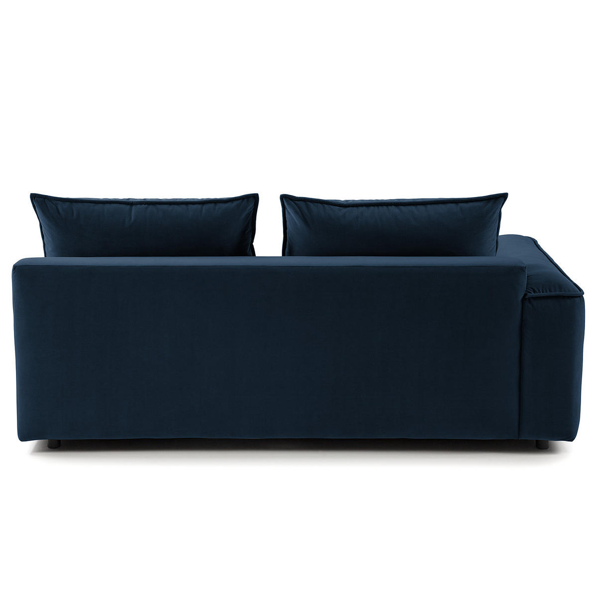 2,5-SITZER SOFA - modular - Schwarz/Dunkelblau, Holz/Kunststoff (189/80/99cm) - home24
