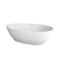FREISTEHENDE BADEWANNE DELIA - Weiß, Keramik (180/58/90cm) - Home Deluxe