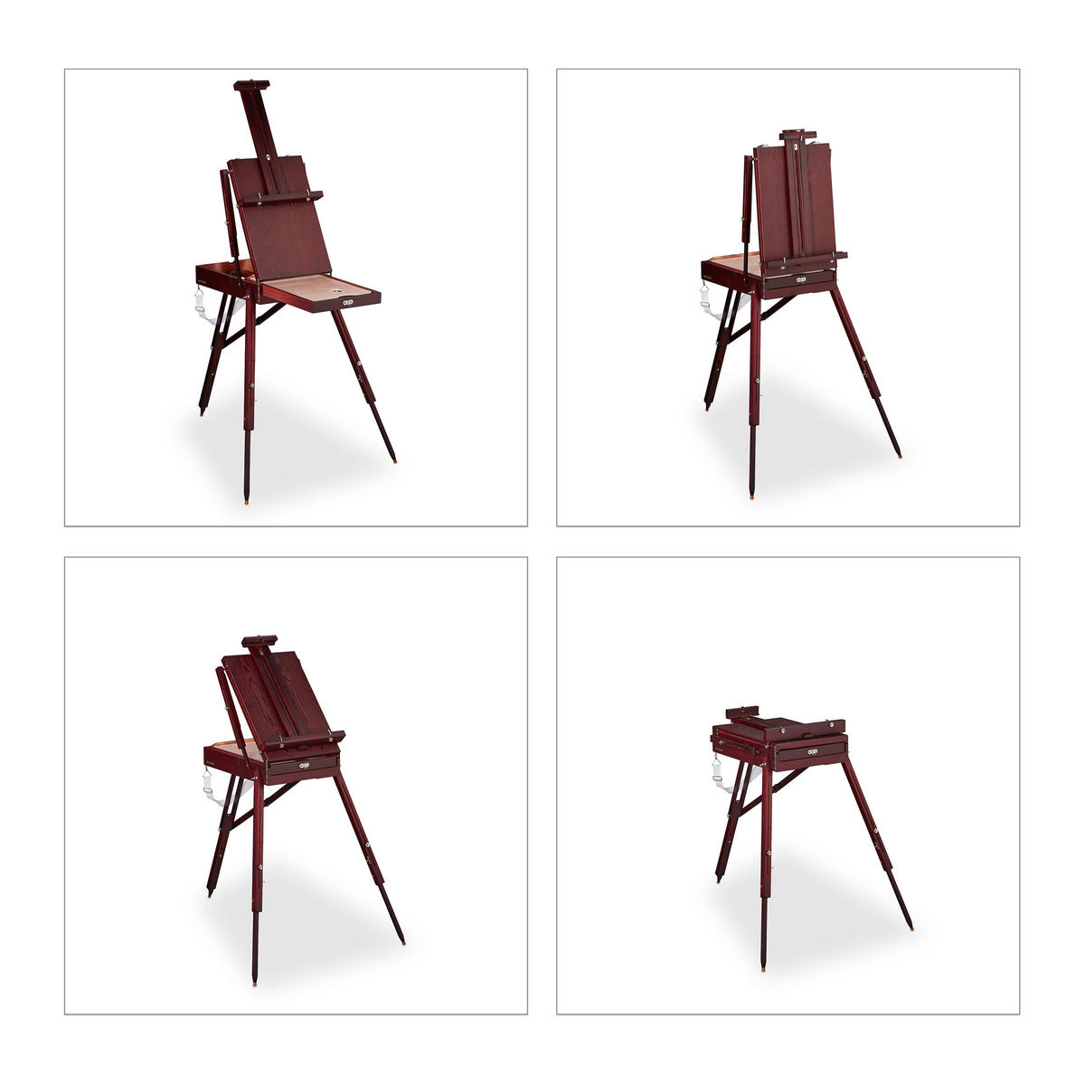 ŞEVALET maro set-35-piese lemn cu valiză - maro, material plastic/lemn - Relaxdays