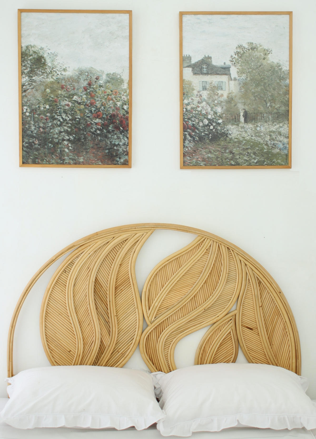 BETTKOPFTEIL Rund Braun 140 x 4 x 141 (cm) - Braun, Holz (139.5/141/3.8cm) - Nordlys