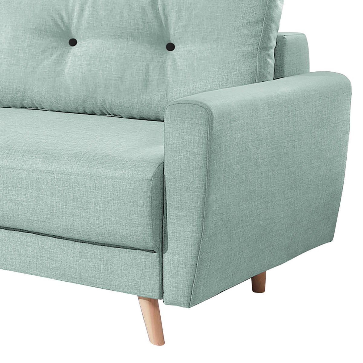 3-SITZER SOFA - Grau, Textil (220/90/90cm) - home24