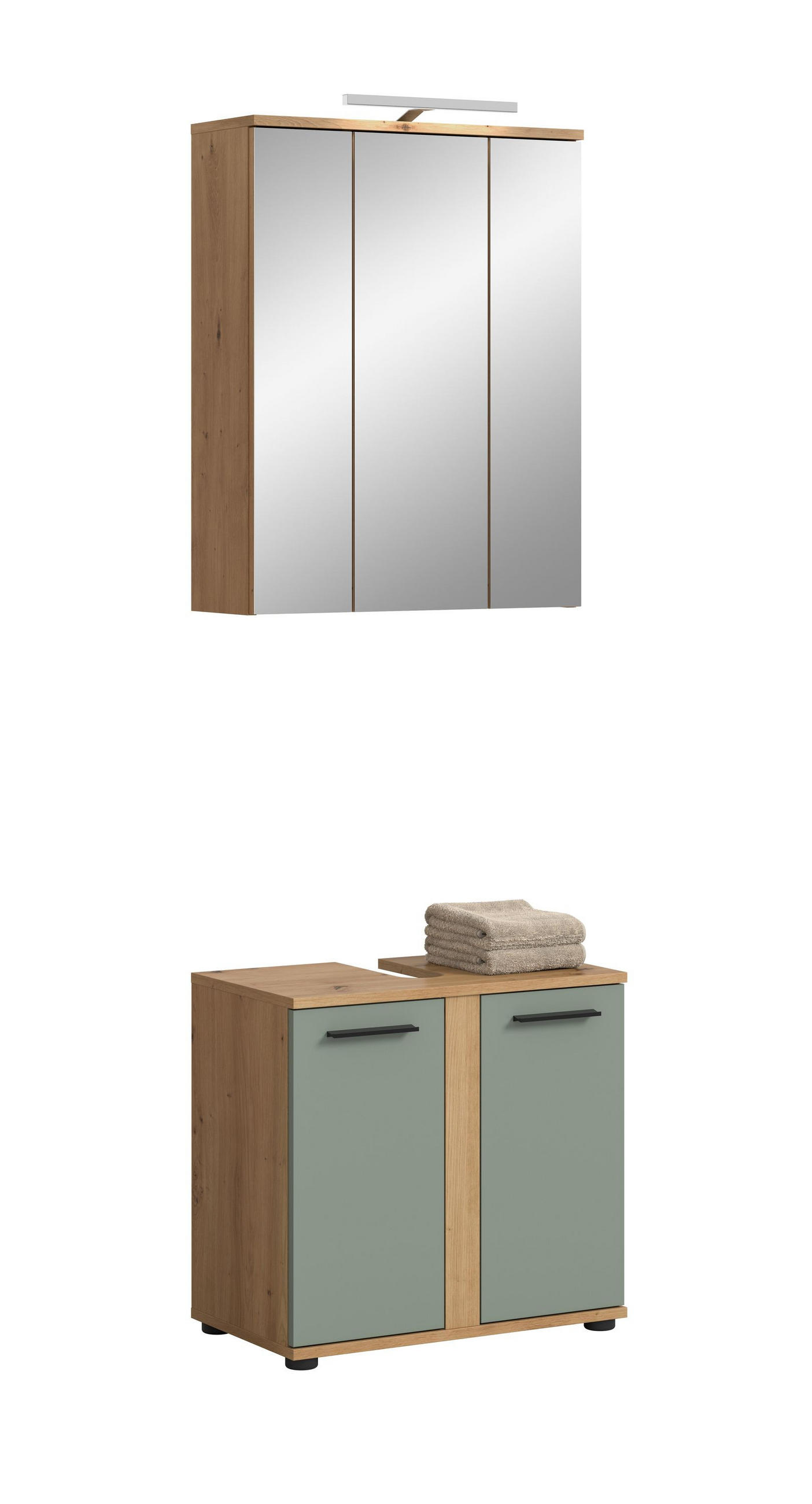 Homes & Jones Badezimmer Eiche Artisan 60x191x34 cm