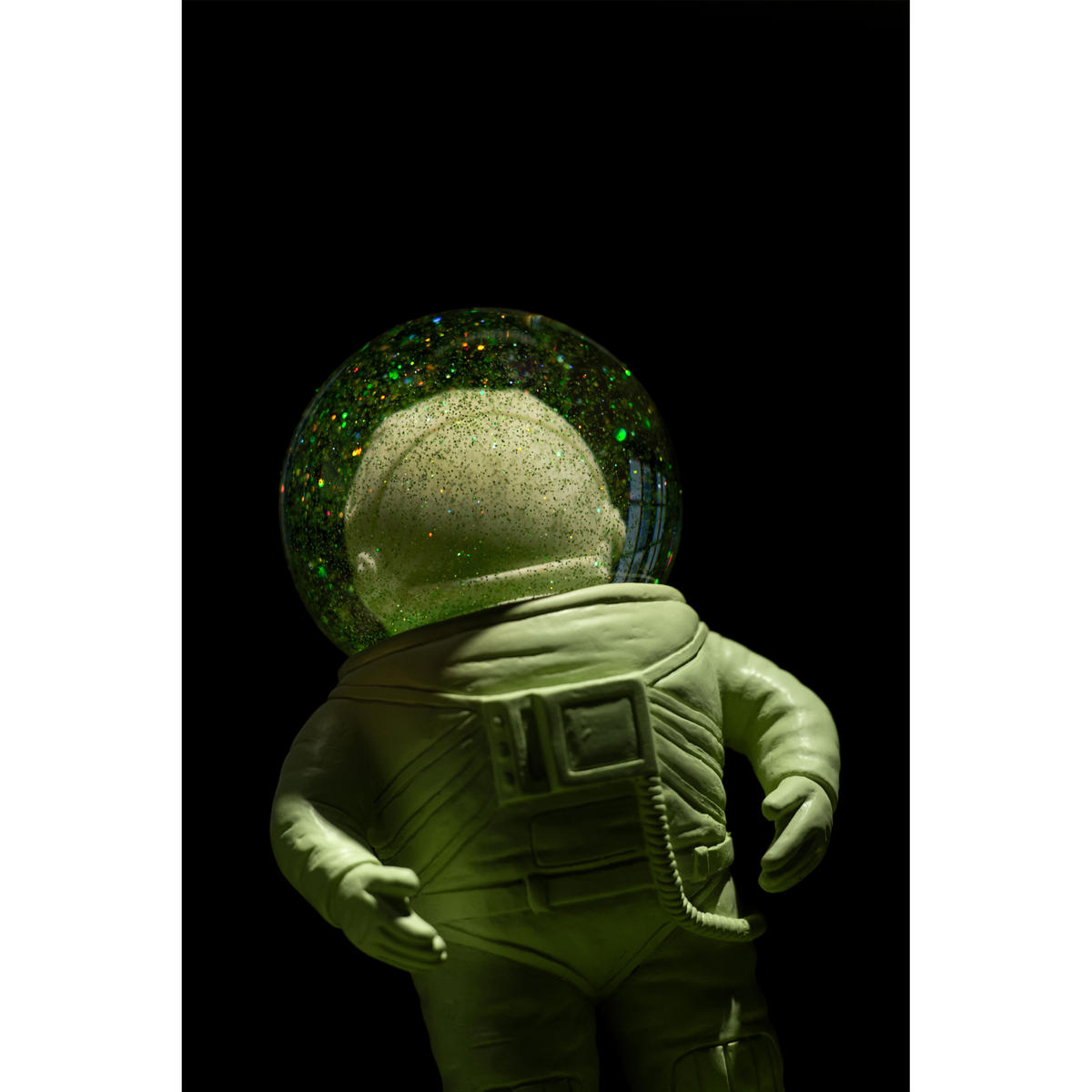 SCHNEEKUGEL Summerglobe The Astronauts Medium, Glas / Polyresin, Grün, 18 cm - Grün, Glas (8/18/9cm) - Donkey Products