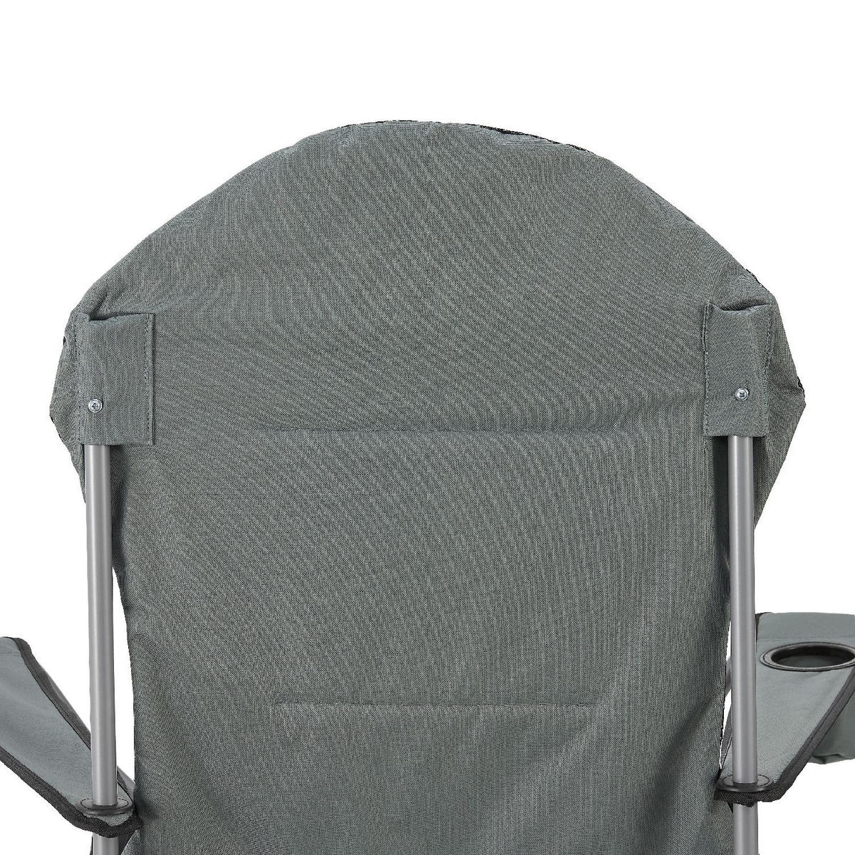 CAMPINGSTUHL Lido grau mit Flaschenhalterung & Tragetasche - Grau, Textil (62/102/62cm) - Juskys