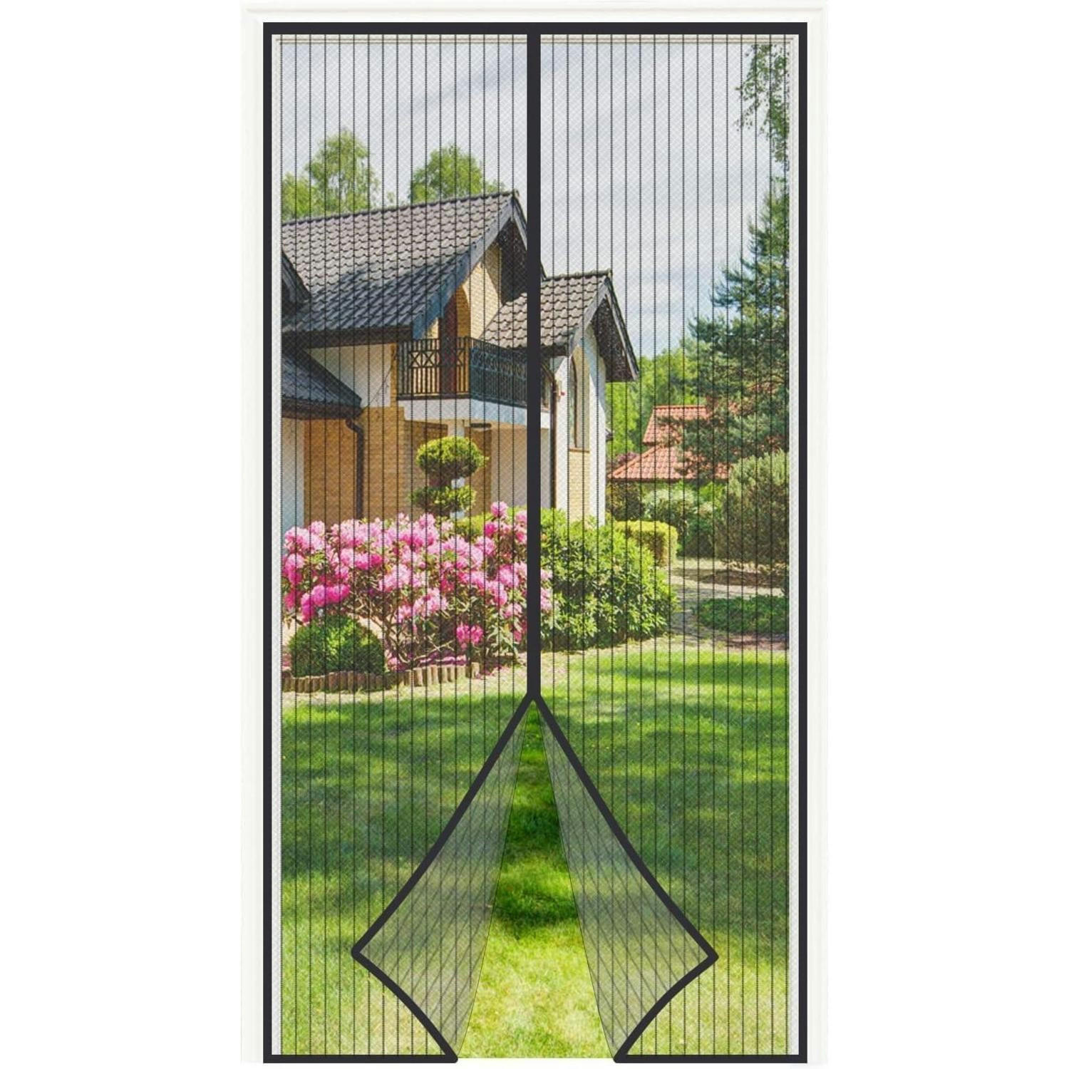 FLIEGENGITTER Tür 140 x 240 cm Schwarz - Schwarz, Textil (140/240/1cm)