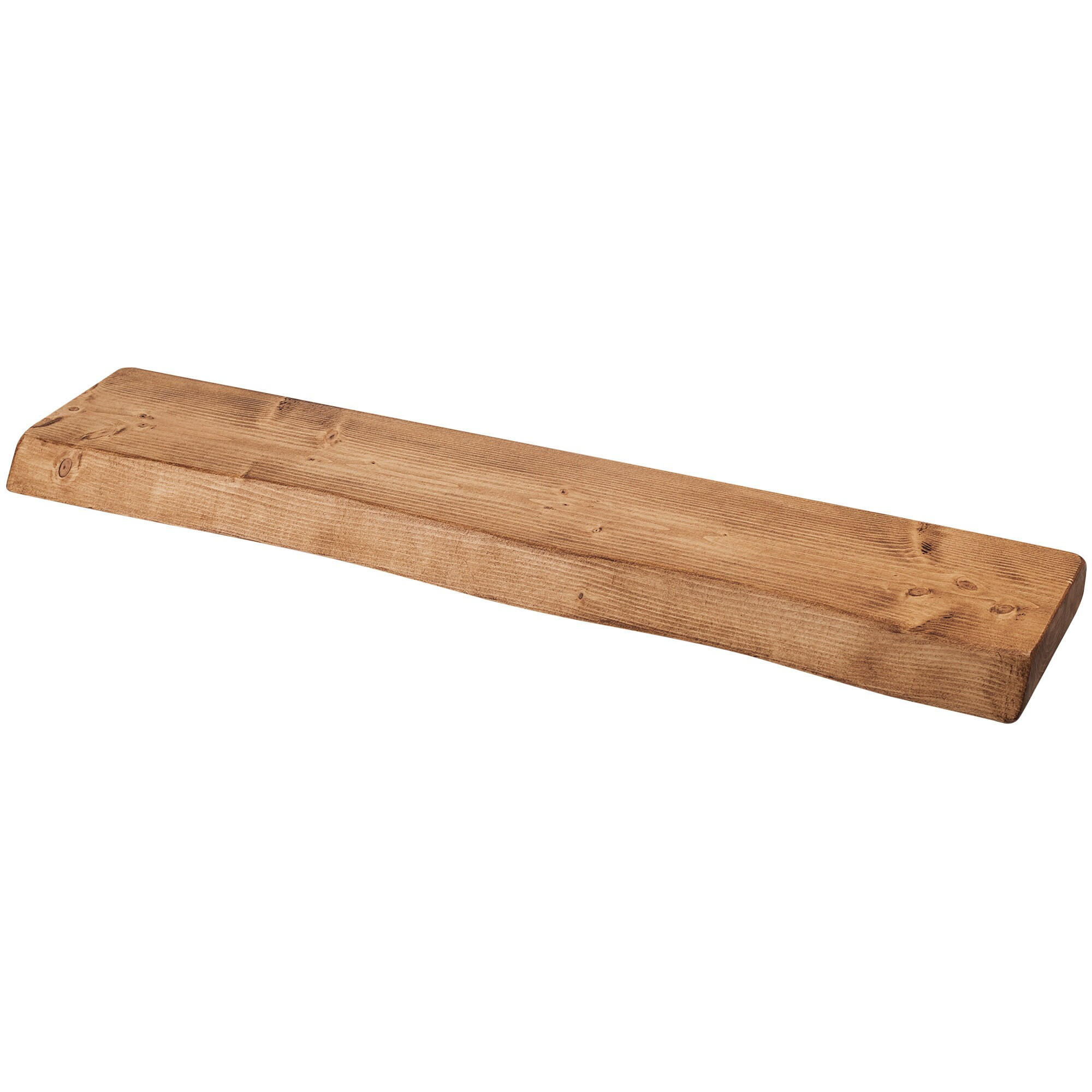 WANDREGAL rustikales 16/3,8/200 cm dunkle Eiche - Dunkelbraun, Holz (200/3.8/16cm)