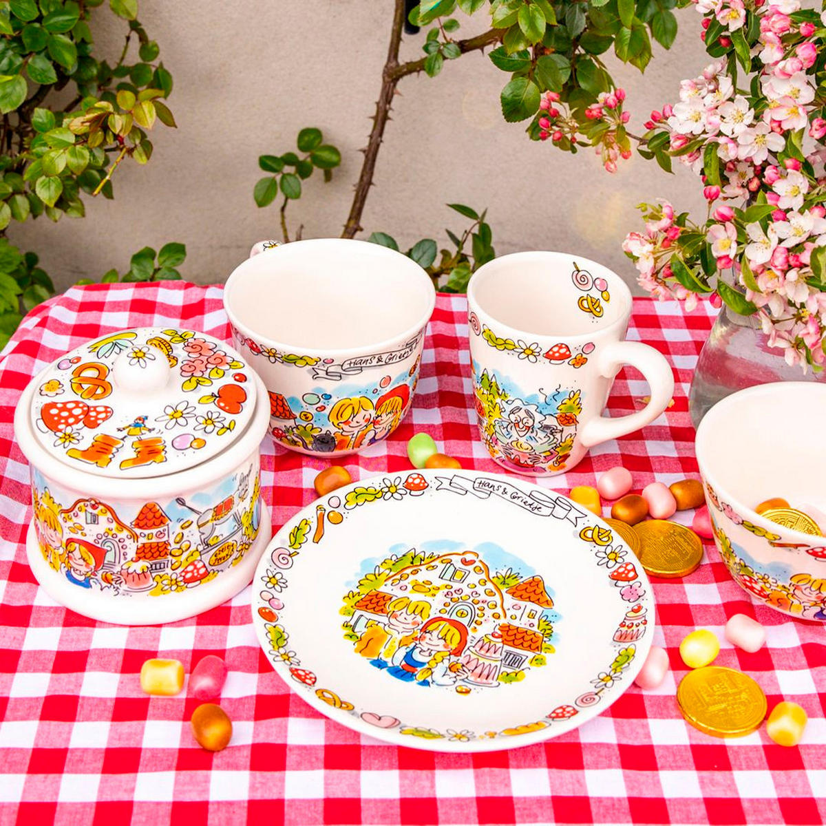 FRÜHSTÜCKSTELLER Efteling Hänsel und Gretel in Bunt - 22cm - Multicolor, Keramik (21.8/21.8/2.5cm) - Blond Amsterdam