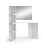 SCHMINKTISCH Tower Weiß 122.2 cm mit Spiegel - Weiß, Holzwerkstoff (122.2/75.8/55.2cm) - Vicco