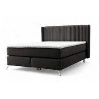 BOXSPRINGBETT Agnus - Schwarz, Holzwerkstoff/Textil (120/200cm) - Fun Möbel