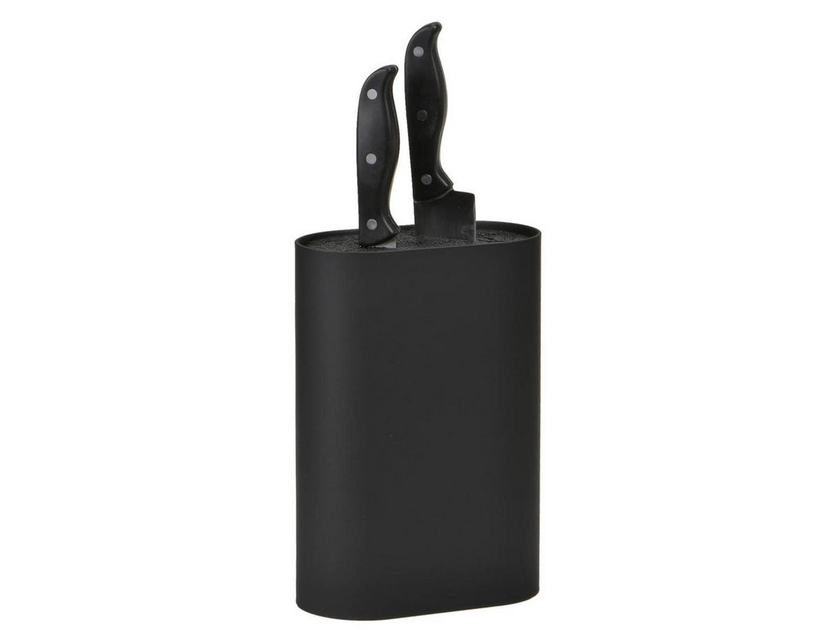 MESSERBLOCK Singles schwarz - Schwarz, Kunststoff (9/24/17cm) - Zone Denmark