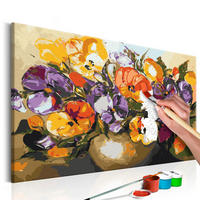 MALEN NACH ZAHLEN 50/40 cm - Multicolor, Textil (1.4/40cm) - KUNSTLOFT