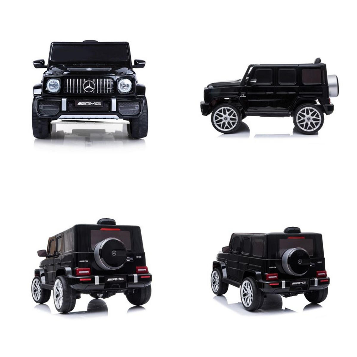 KINDERELEKTROAUTO SUV Mercedes AMG schwarz G63 Radio Vierradfederung MP3 - Schwarz, Kunststoff (106/62/54cm) - Chipolino
