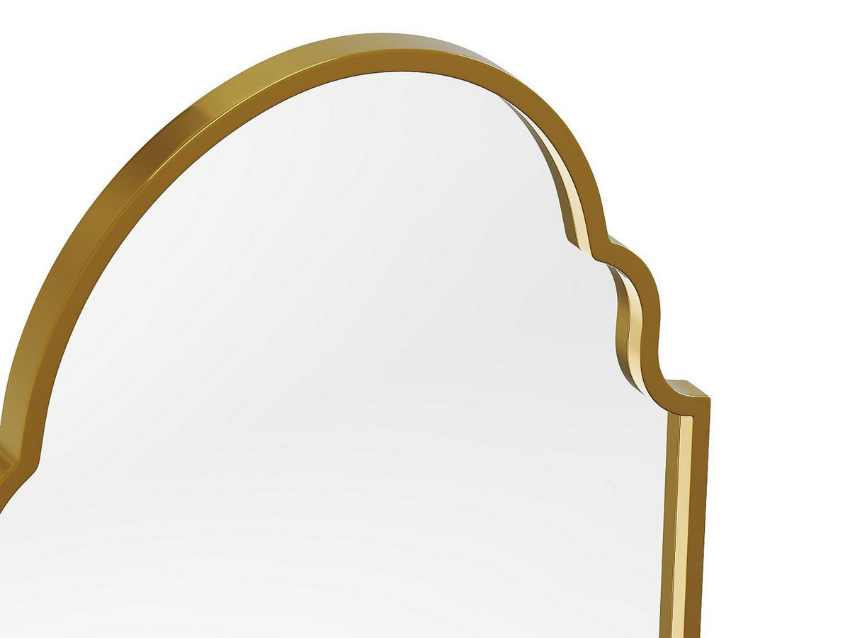 METALLSPIEGEL – B 60 x H 160 cm – Gold – KARIAN - Goldfarben, Holz (60/160/3cm) - Vente-Unique