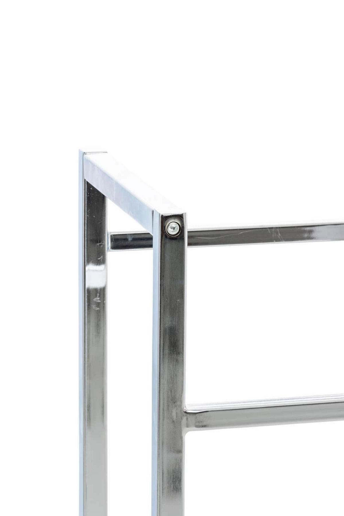 KASTENSTÄNDER Metall chrom - Chromfarben, Metall (91/75/31cm) - CLP