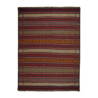 HANDWEBTEPPICH Kelim Kordi Mehrfarbig 199/147 cm Schurwolle - Multicolor, Textil (147/199cm) - Looma