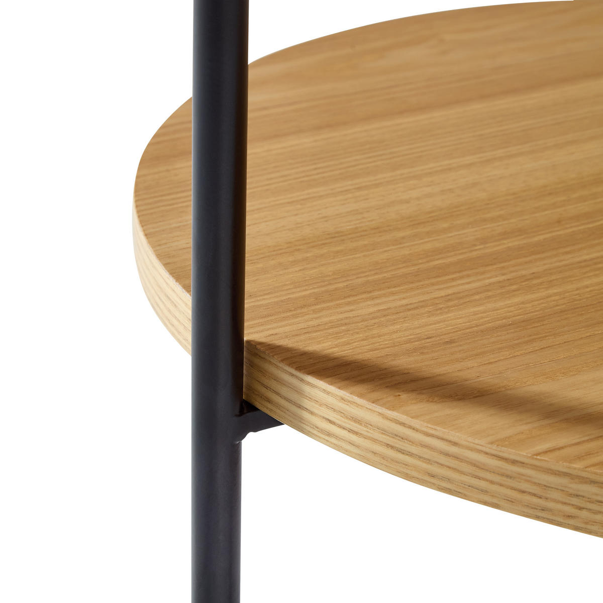 COUCHTISCH-SET 50/50/14 cm Natur aus Massivholz & MDF mit 2 Ebenen - Naturfarben, Holzwerkstoff (50/50/48cm) - OKWISH