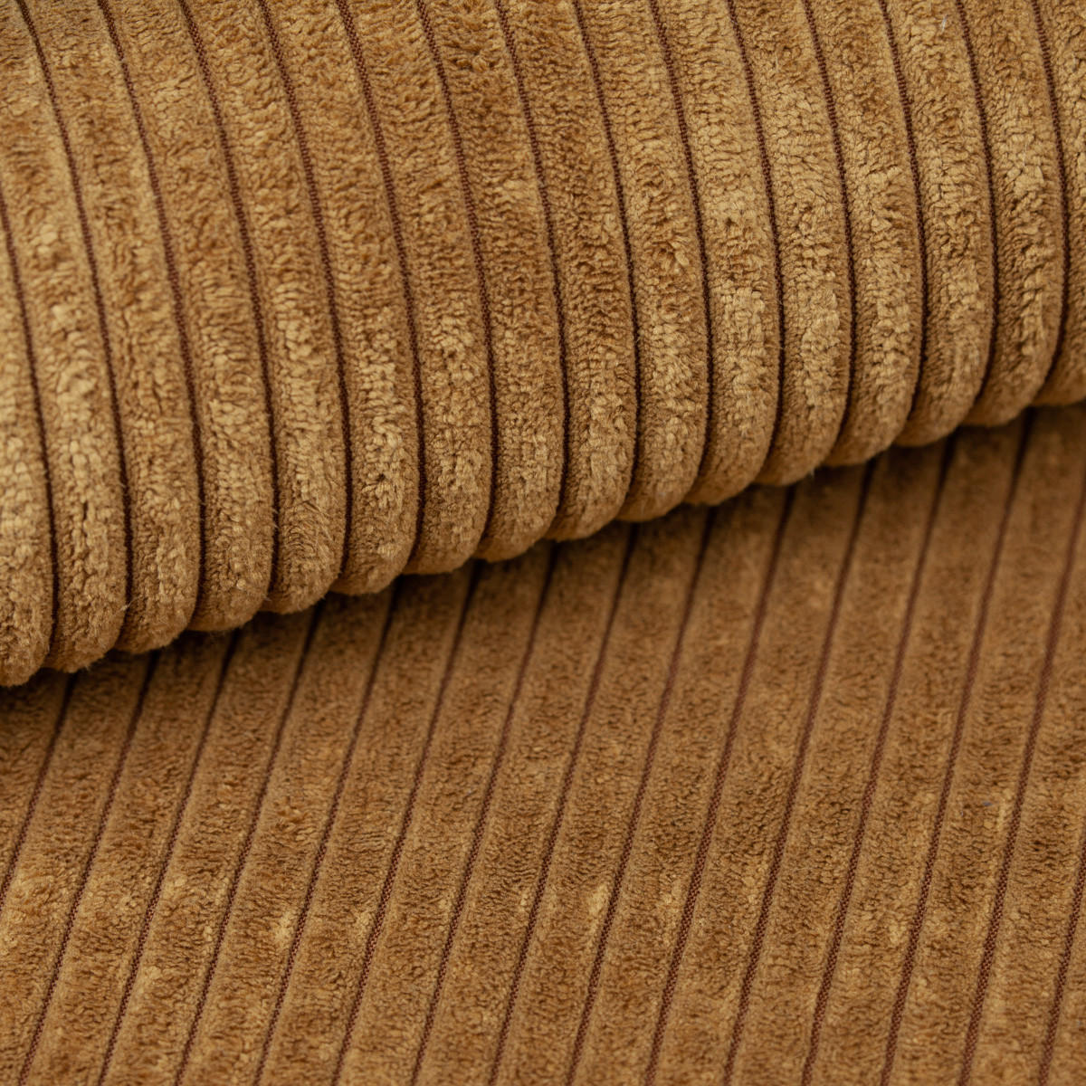 ECKSOFA POTARO Gelb Kordstoff mit Schlaffunktion - Gelb, Holz (232/140cm) - MASSENO