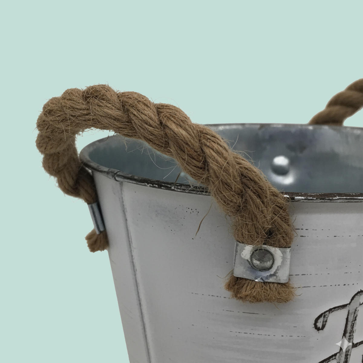 SADA 3 kvetináčov - sivá, kov/textil (14/12.5/14cm) - Relaxdays