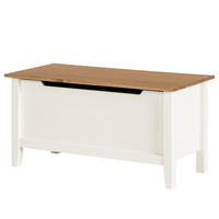 GARDEROBENBANK - Kiefer massiv - Kieferfarben, Holz (90/45/42cm) - home24