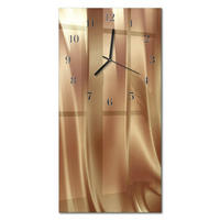 WANDUHR 60x30 cm - Horizont - Goldfarben, Glas (30/60/0.4cm) - TULUP