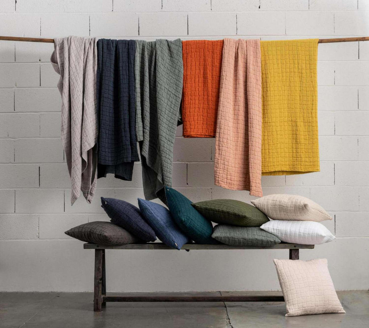 PLAID Swami olivgrün 130 x 200 cm - Olivgrün, Textil (130/200cm) - Vivaraise