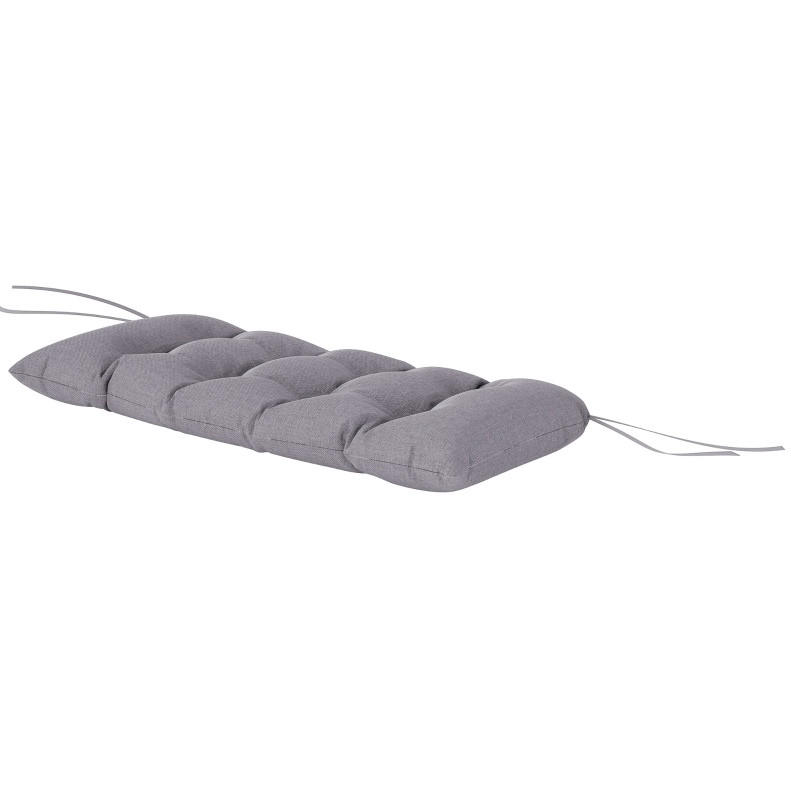 BANKAUFLAGE aus Polyester 105x46x12,5 cm in Grau mit Befestigungsbändern - Grau, Textil (46/12.5/105cm) - Modfu