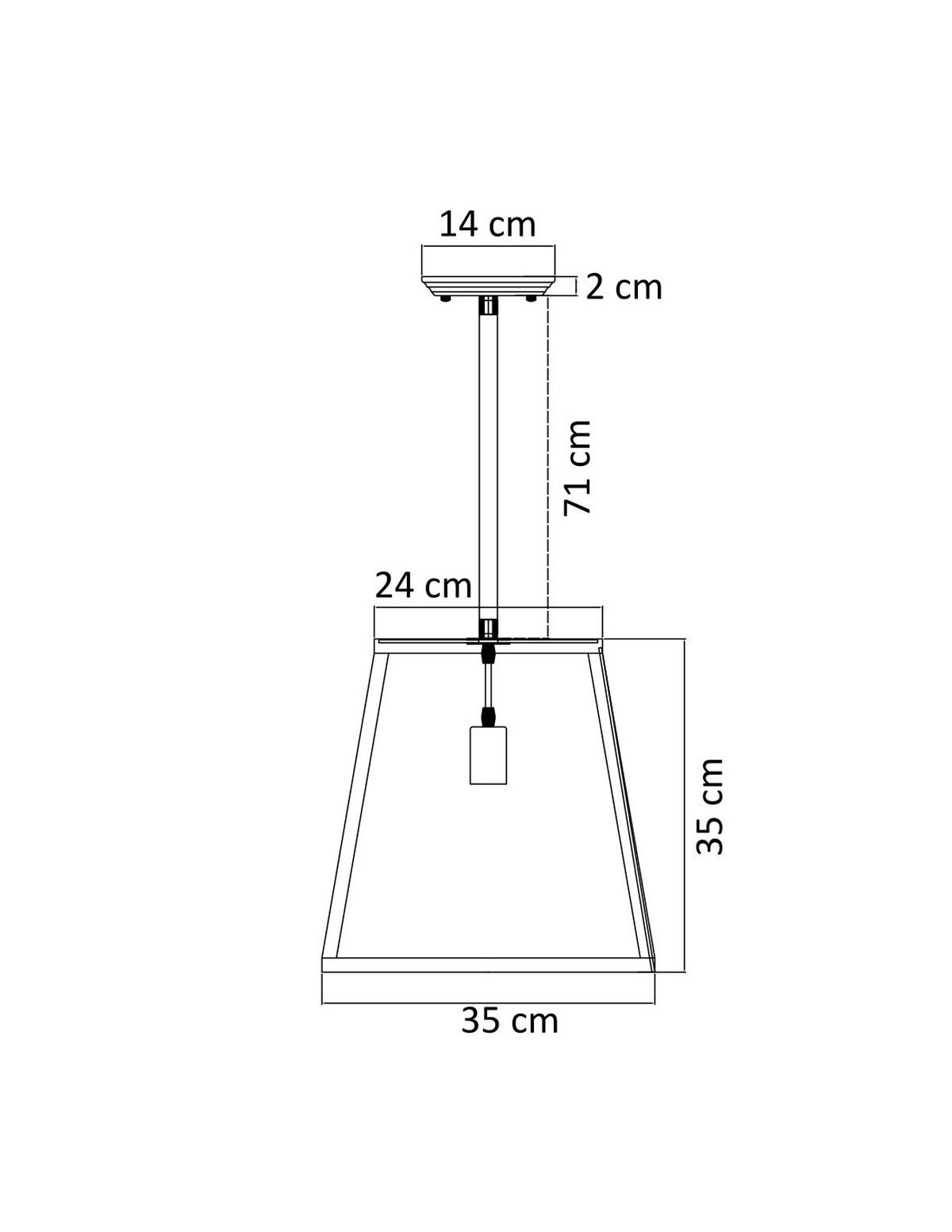 HÄNGELEUCHTE Fresy, Schwarz, 35cm - Schwarz, Glas (35/35/35cm) - KOSILUM