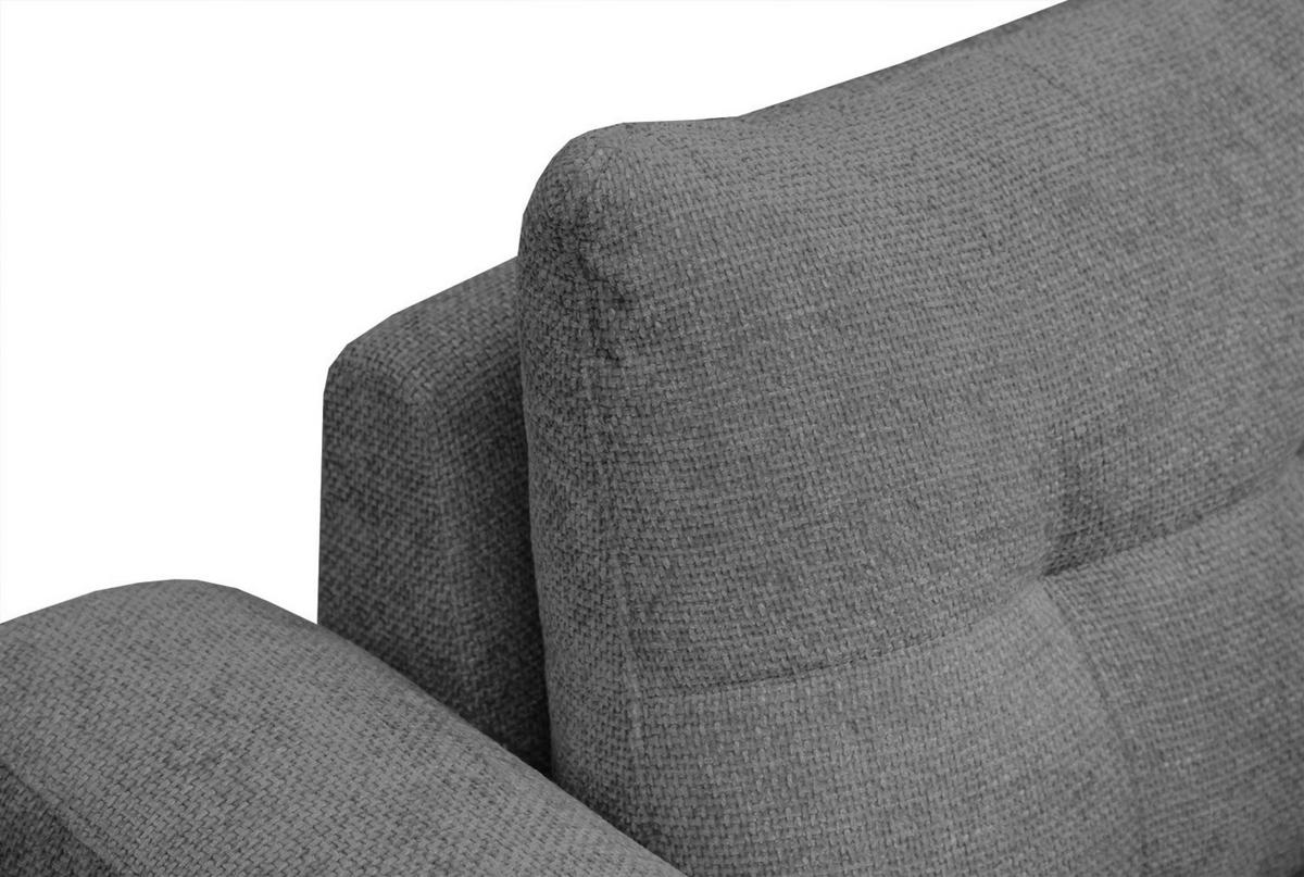 SOFA SALVINI 2-Sitzer, dunkelgrau - Dunkelgrau/Schwarz, Holzwerkstoff/Textil (176/88/99cm) - Courtois Laville