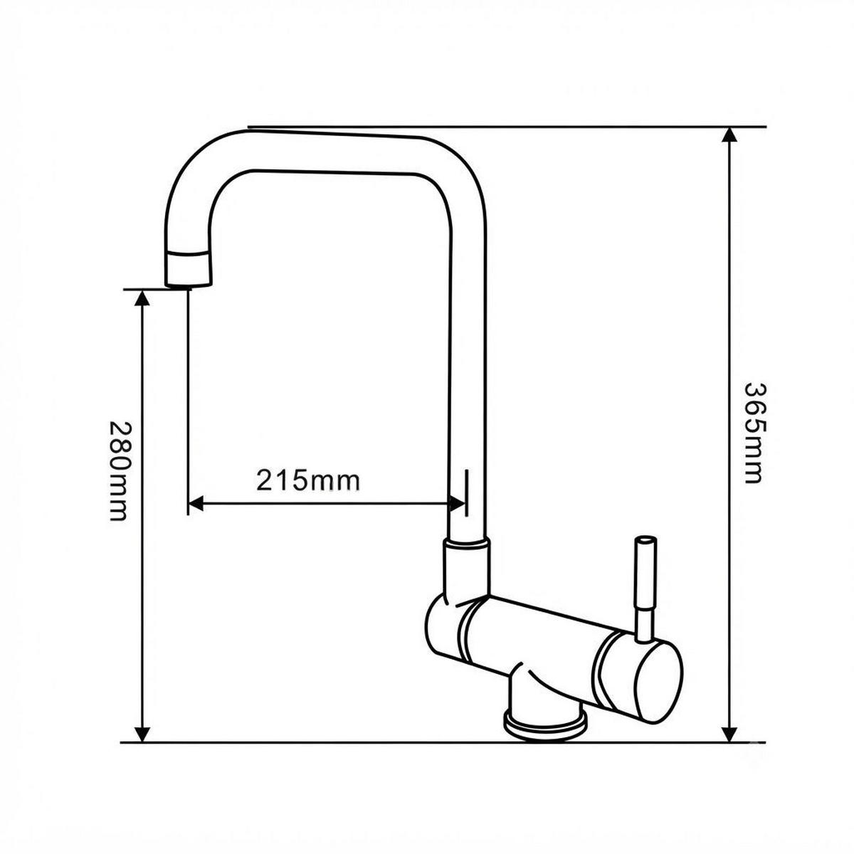 ARMATUR mit zwei 600 mm langen Zulaufrohren, 365 x 215 mm, goldfarben. - Goldfarben, Metall (45/6.5/26cm) - Vallsero
