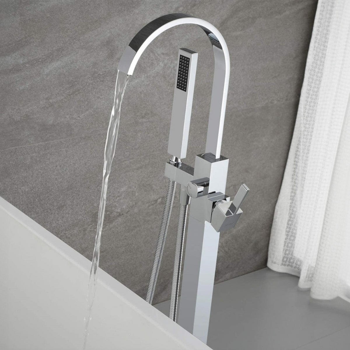 STANDARMATUR SKY - Edelstahl - Chromfarben, Metall (15/112/20cm) - Home Deluxe